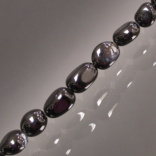 Collier Onyx noir grain