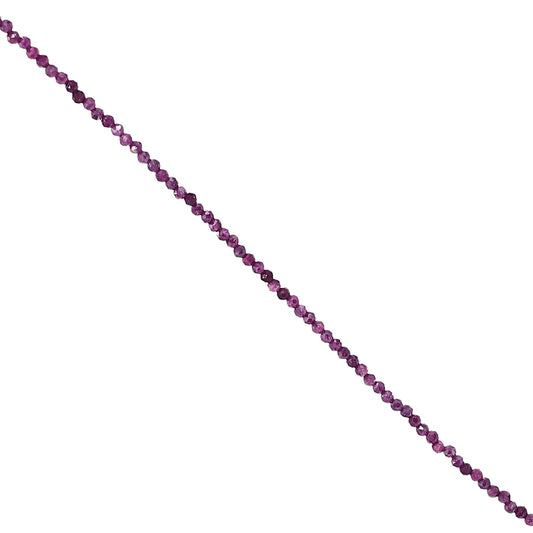Collier Rubis facetté argent 0,925