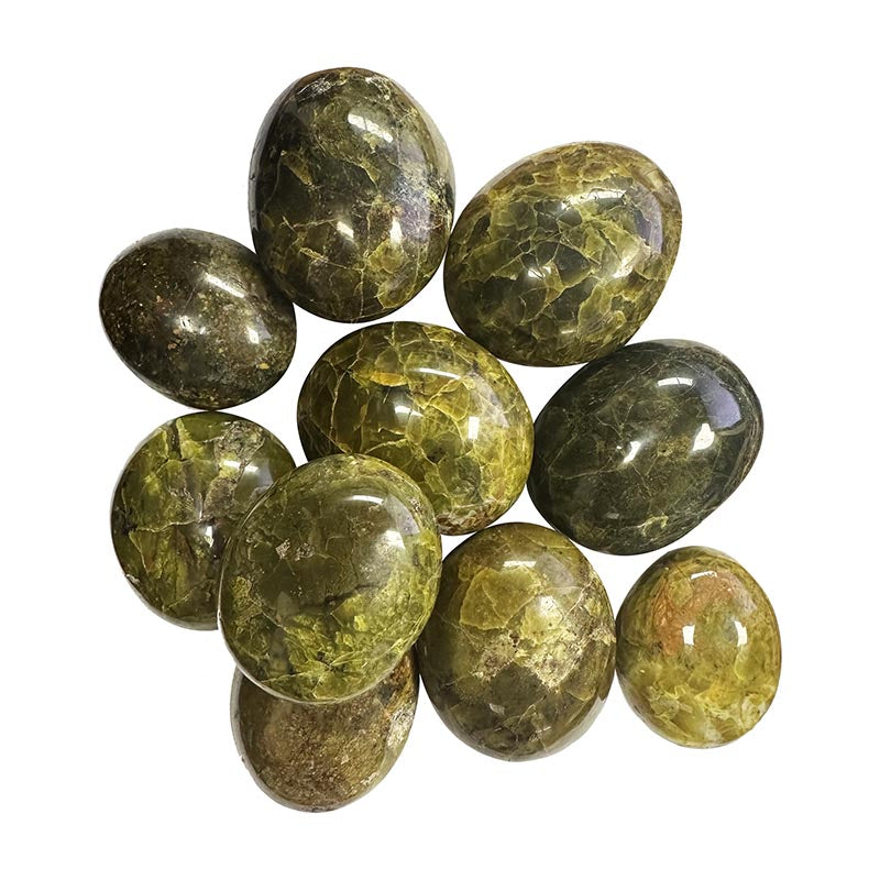 Galet poli Opale verte