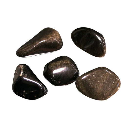 Pierre roulée Obsidienne dorée